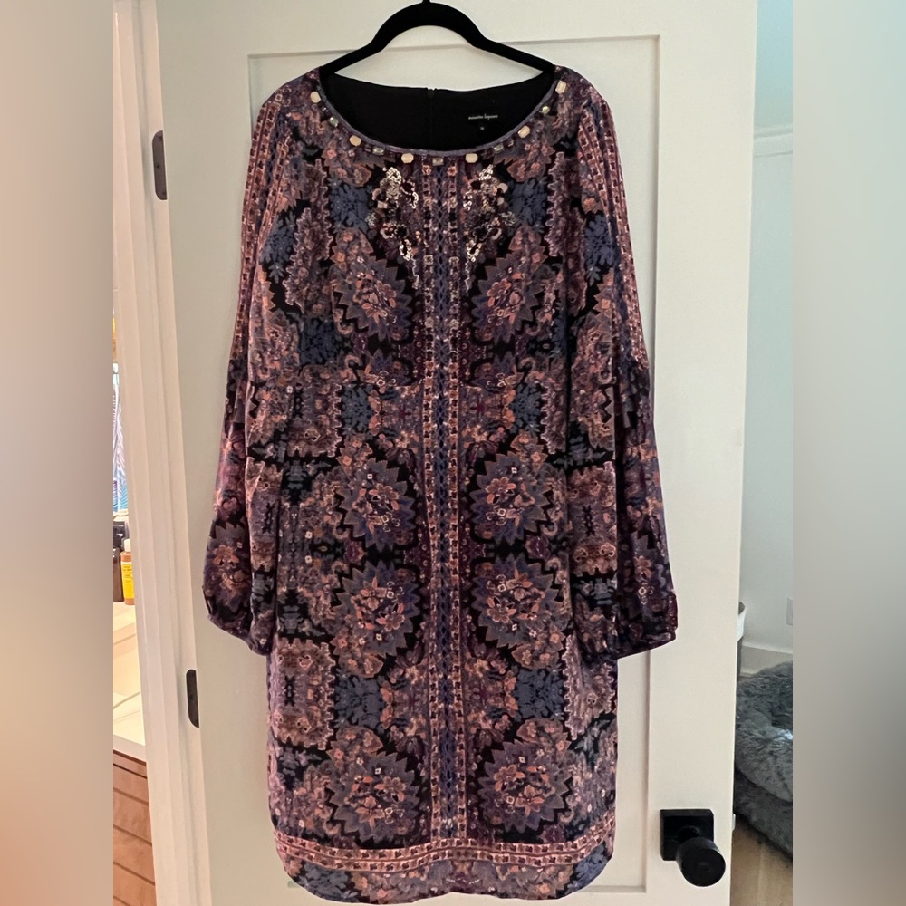 Beautiful silk dress with Brad work